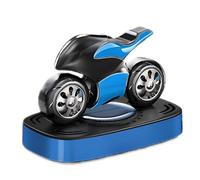 Solar Car Air Freshener, Motorcycle Odor Eliminator, 3.15x4.57x2.6 Inches Long Lasting Solar Powered Rotating Humidifier, Smell Remover for Vehicle Interior Home Room Bathroom