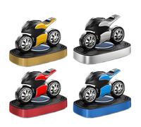 Solar Car Air Freshener, Motorcycle Odor Eliminator, Uv Technology, Abs Material Vehicle Freshener, Solar Powered, Long Lasting, Rotating Design, Interior Use for Home, and Bathroom, 8x11.6x6.6cm