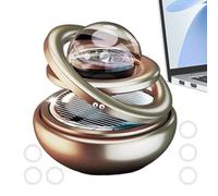 Solar Car Air Freshener, Rotating Air Freshener for Vehicle, Solar Car Osmanthus Air Freshener, Small Air Fresheners for Car Interior Accessories Rotating Solar Car Air Freshener, Osmanthus Scented Ai