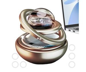 Solar Car Air Freshener, Rotating Air Freshener for Vehicle, Solar Car Osmanthus Air Freshener, Small Air Fresheners for Car Interior Accessories Rotating Solar Car Air Freshener, Osmanthus Scented Ai
