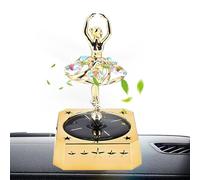 Solar Car Air Freshener, Rotating Ballerina Fragancia Diffuser, Long Lasting Scent Aromatherapy, Odor Eliminator 5,31 x 3,15 pulgadas, Dashboard Decor Auto Interior Accessory