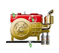 Solar Car Air Freshener, Rotating Car Perfume, Simulated Engine Freshener, Portable Car Perfume, Zinc Alloy Air Freshener, Solar-Powered Freshener, Car Interior Fragrance