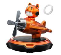Solar Car Air Freshener, Rotating Cartoon Helicopter, Aromatherapy Perfume Diffuser, for Car, Home, Offices Made from Durable Materials, 10.5x8.5cm Blue Red Orange Gray