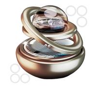 Solar Car Air Freshener, Rotating Fragrance Diffuser, 2.56x2.56 Inches, Convenient Automatic Solar Powered Air Purifier, Small Freshener for Vehicles Interior Accessories