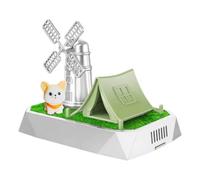 Solar Car Air Freshener Rotating Windmill Fragrance Diffuser | Solar-powered Windmill Air Freshener Rotates Automatically While Providing A Refreshing Fragrance For Your Vehicle.