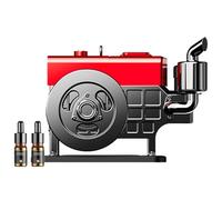 Solar Car Air Freshener, Simulation Air Freshener for Car, Simulated Engine Car Air Freshener, Solar Rotating, Portable Car Perfume Decoration, Car Engine Air Freshener