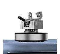 Solar Car Air Freshener, Solar-Powered Diffuser, Rotating Cannon Aromatherapy, Interior Purifier, Dashboard Fragrance, Car Scent, Auto Interior Odor Eliminator, 4.13x3.43 inches