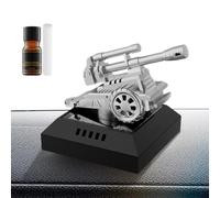 Solar Car Air Freshener, Vehicle Perfume Diffuser, Rotating Air Freshener, Portable Car Air Diffuser, Tank Design Air Freshener, Solar Vehicle Freshener for Tank Car Air Diffuser