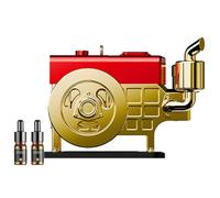 Solar Car Air Freshener | Vintage Engine Design Aromatherapy Toy | Portable Car Decoration with Solar-Powered Rotating Feature | Ideal for Creating a Pleasant Driving Experience in Any Vehicle