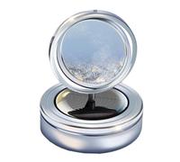 Solar Car Fragrance, Creative Rotating Car Perfume, Decorative Solar Powered Air Freshener, Cute Long Lasting Car Fragrance for Cars and Home (Black, Red, Silver, Gold)