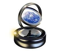 Solar Car Fragrance, Creative Rotating Car Perfume, Decorative Solar Powered Air Freshener, Cute Long Lasting Car Fragrance for Cars and Home (Black, Red, Silver, Gold)