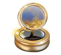 Solar Car Fragrance, Creative Rotating Car Perfume, Decorative Solar Powered Air Freshener, Cute Long Lasting Car Fragrance for Cars and Home (Black, Red, Silver, Gold)