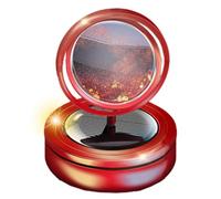 Solar Car Fragrance, Creative Rotating Car Perfume, Decorative Solar Powered Air Freshener, Cute Long Lasting Car Fragrance for Cars and Home (Black, Red, Silver, Gold)