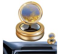 Solar Car Fragrance, Quicksand Aromatherapy Decoration, Solar Rotating Car Perfume, Car Air Freshener, Creative Car Perfume Decoration Car Air Freshener, Rotating Solar Aromatherapy Oil Diffuser