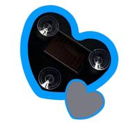 Solar Car LED Heart Lights - Suction Cup Love Lamp, Heart-Shaped Solar Ambient Light for Vehicle Interior | Decorative Neon Car Window Light for Sedan, Truck, Travel, and Party Use