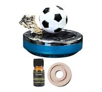 Solar Car Perfume Difusor en diseño único Eco Ambientador amistoso de arranque de fútbol (azul)