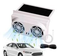 Solar Car Ventilation Fan, Window Blower Cooling Exhaust System, 6.3x3.94x1.38 inches Quiet Air Circulator with Air Purifier Function, Ideal for Travel, Road Trips and Vehicle Comfort