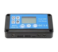 Solar Charger Controller () - Fast Charging Usb | Smart Adjustment Dc Port | Adjustable Parameter Solar Regulator with Timer for Rv and Off-Grid Systems | Easy Installation and Timer Function