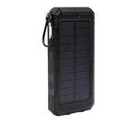 Solar Charger, Phone Portable Charger, 20000mAh Wireless Fast Charging Device, Built-In Flashlight and USB Ports, Ideal for Camping, Hiking, Outdoor Adventures, Black/Orange