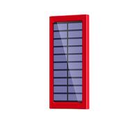Solar Charger Power Bank, Mobile Phone Battery, 5.59x2.64x0.63in 10000mah External Pack, Port Output Design, Portable Charging Solution for Hiking, Camping, Travel, Outdoor