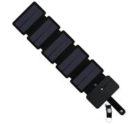 Solar Charger Power Panel - Folding USB Device for Travel Use | Waterproof Portable Cellphone Charging Tool, Outdoor Energy Source, Backup Battery for Car RV Hiking Explorer Home