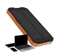 Solar Chargers Cover - Built-in Compass Solar Panel Charger Shell | Built-in Compass Long Lasting Device with Light Cover for Backpack Adventure Outdoor Picnic