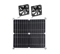 Solar Chicken Coop Fan, 12 W High-Speed Exhaust Blower, 28 x 28 cm Weatherproof Ventilation Kits, Weatherproof Ventilation Kit for Greenhouse, Pet House, Window, Shed, Outdoor Cooling