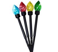 Solar Christmas Decorations | Waterproof 8-Mode Ambient Lighting | 4 Pieces