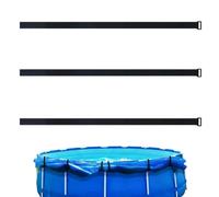 Solar Cover Holder, 3 Piece Adjustable Stable Reusable Pool Cover Support C | Swimming Pool Locking Strap for Winter Summer Outdoor Home Beach Garden Patio Backyard Shades Umbrella