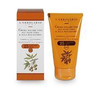 L'Erbolario Crema Solare Viso con Aloe Vera Macadamia 25 Medium Protection 75ml