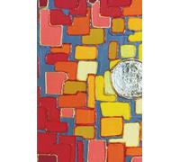 Solar Crimson: Original Metaphysical Art Notebook with Vibrant Artist-Designed Margins, Premium A5 Blank Pages for Creative Expression