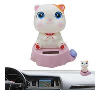 Solar Dancing Cat Toy - Solar Powered Car Dashboard Decoration with Waving