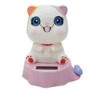 Solar Dancing Cat Toy - Solar Powered Car Dashboard Decoration with Waving | Solar Powered Car Dashboard Interior Decoration, Cute Swinging Solar Car Cat Toy For Desk, Kitchen