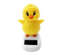 Solar Dancing Chick Figura de energía Solar Danza Solar Dancing Toy Dashboard Solar Power Chick Adorno de Baile Solar Chick Estatua de Baile Solar Power Bailarín
