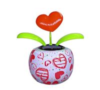 Solar Dancing Flowers - Cute Flower Shaking Head Ornament in Colorful Pots, Solar Powered Flower Decoration for Car Dashboard, Office Desk, Home, or Window Sill Bright Cheerful Gift