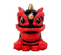 Solar Dashboard Lion Accessories - ABS 7.3x7.8x9.5cm | Solar Powered Shaking Head Lion Car Ornament, Cute Car Ornament Chinese Decorations | Dashboard Crafts Cars Interior Accessories Ornaments