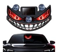 Solar Devil Eyes Car Light | Dynamic LED Warning Signal | 5 Light Modes