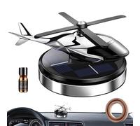 Solar Diffuser, Car Aromatherapy, Sun-Powered Fragrance Spinner 4.13x3.35x2.36 Inches, Rotating Helicopter Design, Oil Air Circulator, Natural Scent Release Device, Dashboard Freshener
