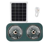 Solar Dog House Fan - Ventilador de invernadero resistente a la intemperie con respaldo de batería | Blancelino portátil de bajo consumo para cobertizos, techos y graneros | Contr