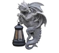 Solar Dragon Outdoor Statue, Dragon Garden Statue, Solar Lantern Dragon Statue, Outdoor Solar Lamp, Creative Outdoor Dragon Solar Lamp, Garden Lawn Statue, Dragon Solar Lamp for Balcony, Garden Lighti