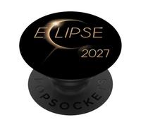 Solar Eclipse Shirt Total Solar Eclipse August 2027 Totality PopSockets PopGrip Adhesivo