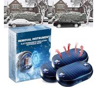 Solar Electromagnetic Molecular Interference Freeze and Snow Remover,nowvanish Portable Kinetic Molecular Diffuser | Anti-Freeze Car Snow Removal Device,Car Defroster (3pcs)