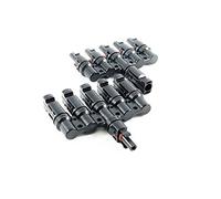 Solar Enchufe 1 Compartimentos, 2 Compartimentos Y, 3 4 5 6 Cable Distribuidor Fotovoltaico Conectores (5 Compartimentos)