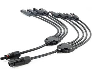 Solar Enchufe 1 Compartimentos, 2 Compartimentos Y, 3 4 5 6 Cable Distribuidor Fotovoltaico Conectores (4 Cable)