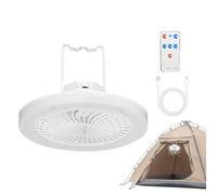 Solar Fan Camping | Remote Control 3 Wind Speeds With LED Lantern | 3600mAh