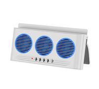 Solar Fan Car - Three Outlet Air Purifier, Light Portable Car Fan for Van Truck Highway Vehicle RV SUV Daily Driving Road Trip Vehicle Ventilation Cooling Fresh Air Circulation for Travel Commute