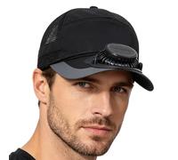 Solar Fan Hat | 3-Speed Heat Relief Shade | USB Rechargeable 1000mAh Solar Sun Hat with Digital Display | Ideal For Men Women Outdoor Beach Summer Fishing Hiking Golf Gardening
