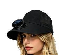 Solar Fan Hat - Polyester, UPF50+ Cooling Cap | Outdoor Sun Protection