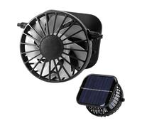 Solar Fan Hat Replacement, Lightweight Cooling Parts, Black Color Quiet & Ergonomic Build, Sun Powered Airflow Attachment for Swimming, Fishing, Beach, Outdoor Activity, Travel, and Weather Resistant