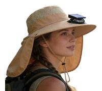 Solar Fan Hat - Solar Powered USB Rechargeable Cooling Cap With Built-In Fan, Lightweight And Adjustable Design For Summer Outdoor Activities, Perfect For Beach Fishing Hiking Camping Walking Travel V